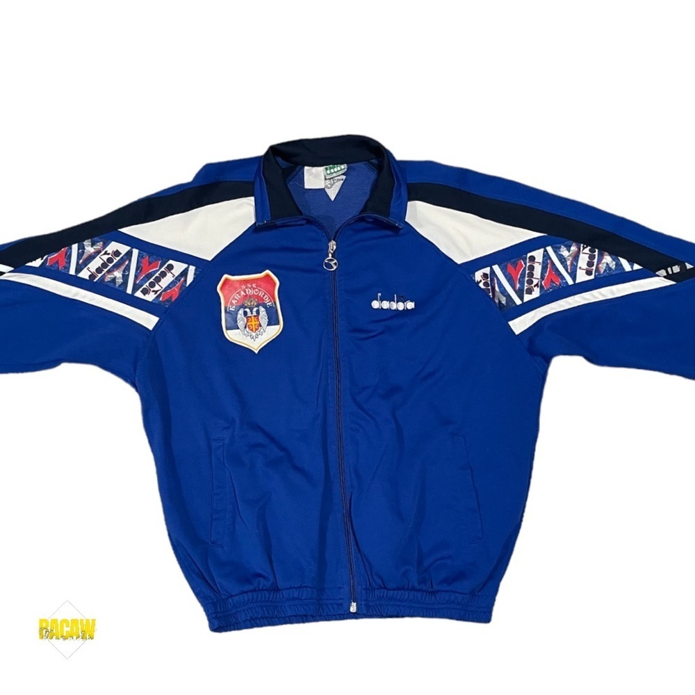 Men's Diadora S.S.K. Karadjordje Blue Zip Up Track Jacket